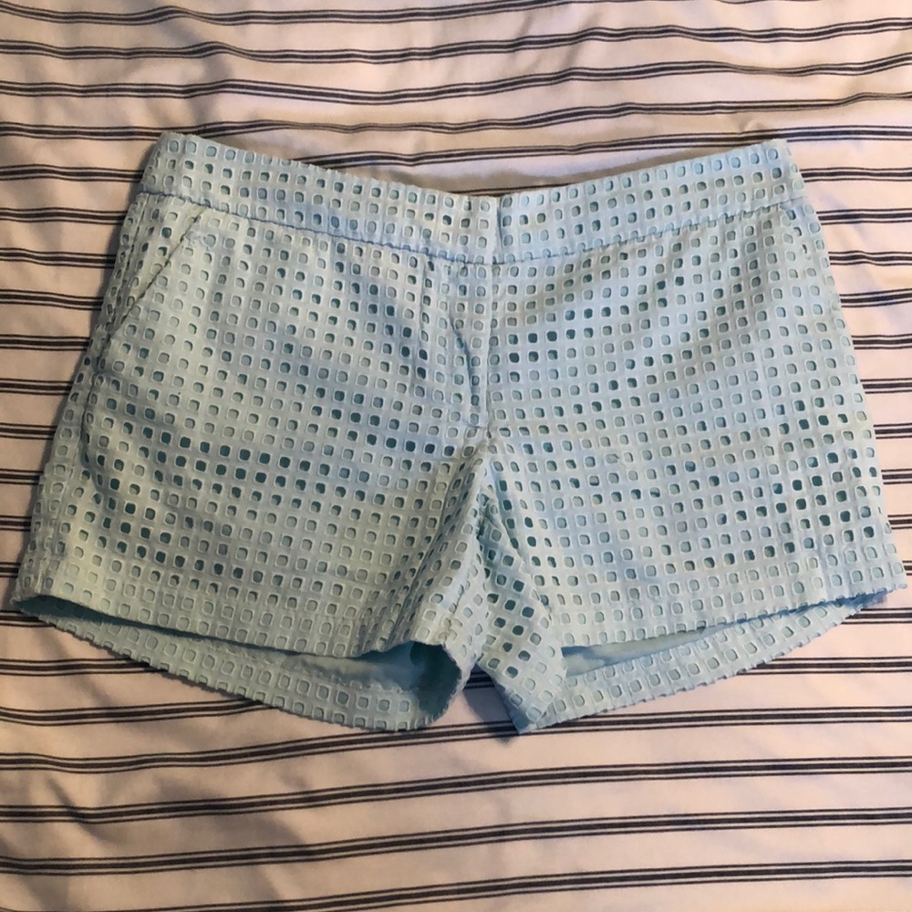 Fleur Bleue eyelit shorts